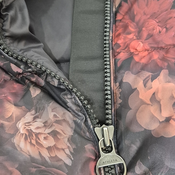 Athleta Downtown Jacket Floral Printed Down Puffer Coat - Size XXS - Picture 11 of 16